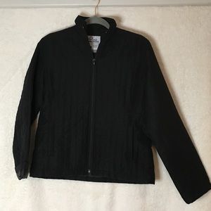 COPY - Lilly Pulitzer Jacket Quilted Black Front Pockets Size Medium Zipper Fro…